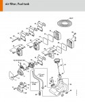 Stihl HT70 Pole Pruner Spare Parts